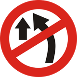 Überholen verboten.