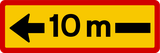 ... metres to the left.