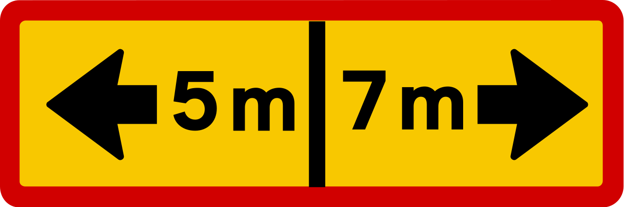 ... metres to the left or right.