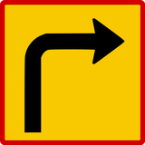 Applies after a right turn.