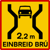 One-lane bridge.