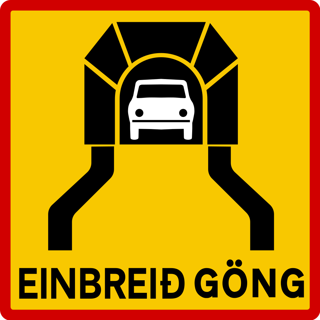 One-lane tunnel.