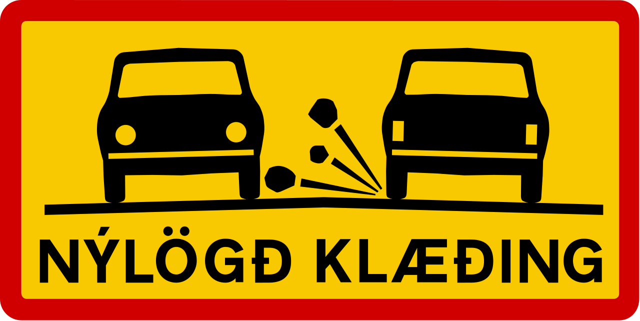 New road surface.