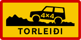 Mountain road, difficult even for 4×4 vehicles.