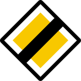 End of the priority road.