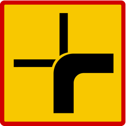Crossroad shape.