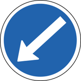 Pass obstacle on the left.