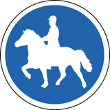 Mandatory path for equestrians.