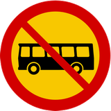 Buses prohibited.