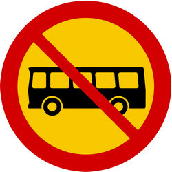 Buses prohibited.