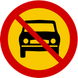 Cars prohibited.
