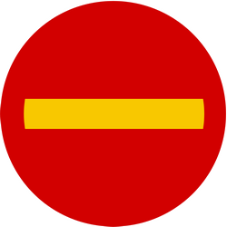 No entry.