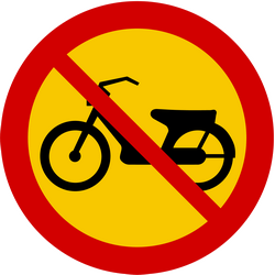 Mopeds prohibited.