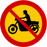 Motorcycles prohibited.