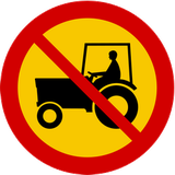 Tractors prohibited.