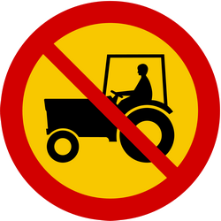 Tractors prohibited.