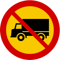 Trucks prohibited.