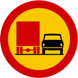 Overtaking prohibited for trucks.