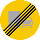 End of the overtaking prohibition for trucks.