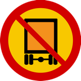 Vehicles carrying dangerous goods prohibited.