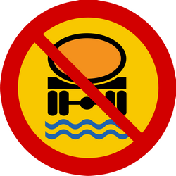 Vehículos con sustancias contaminantes del agua prohibidos.