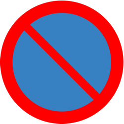 Estacionamiento prohibido.