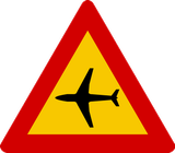 Warning for low-flying aircraft.