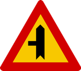 Priority at the junction.