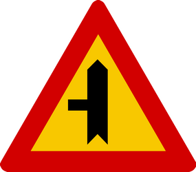 Priority at the junction.