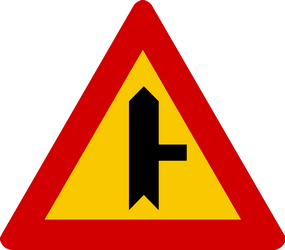 Priority at the junction.