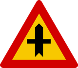 Priority at the junction.