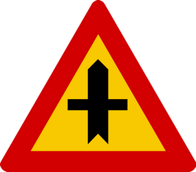 Priority at the junction.