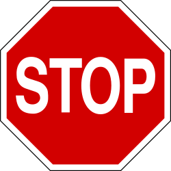 Stop and give way.
