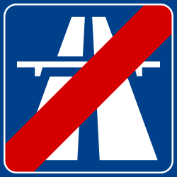 Ende der Autobahn.
