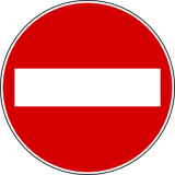 Entrada proibida.