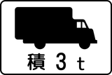 For trucks exceeding the indicated mass.