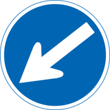 Pass obstacle on the left.