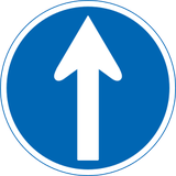 Driving straight ahead mandatory.