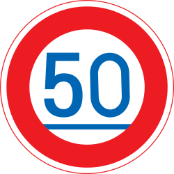 Start of a minimum speed.
