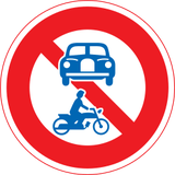 Motorcycles and cars prohibited.