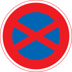 Parking and stopping prohibited.
