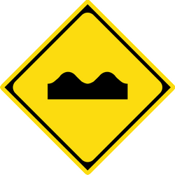 Warning for a bad road surface.