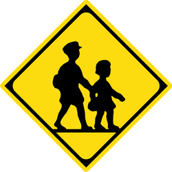 Warning for children.