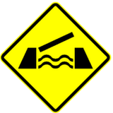 Warning for a movable bridge.