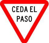 Give way.