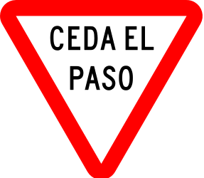 Give way.