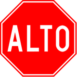 Stop and give way.