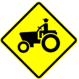 Warning for tractors.