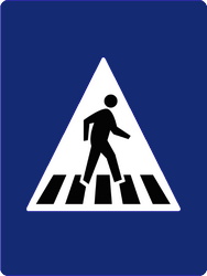 Fußgängerüberweg.
