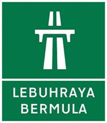 Beginn einer Autobahn.